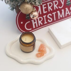 Ceramic Jewelry Tray Trinket Dish, Decorative Cloud Vanity Key Tray for Women, Ring Holder Dish, Cute Jewelry Plate Bowl Room Decor Aesthetic, White, Medium - Image 7