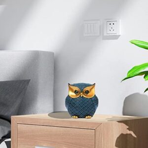 Owl Decor Home Décor Accents Small Decor Items for Shelf Owl Figurines Home Decor Owl Decorations for Home, Office, Gifts for Owl Lover (Blue) - Image 7