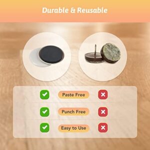 CO-Z Furniture Sliders - 8 Pack, 3 1/2" Reusable Furniture Sliders for Carpet, Heavy-Duty Furniture Gliders Movers for Hardwood Floors, Plastic Moving Pads for Heavy Furniture, Floor Protectors - Image 6