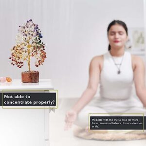 7 Chakra Crystal Tree For Positive Energy - Birthday Gifts For Women, House Warming Gifts New Home, Chakra Tree - Tree Of Life Decor, Chakra Decor, Office Decor For Women, Reiki Gifts, Spiritual Gifts - Image 8