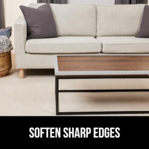 GORILLA GRIP Baby Bumpers for Furniture, Kid Proofing Adhesive Corner Edge Protectors, Heavy Duty Soft Rubber Foam Protection, Includes 8 Protective Safety Guards, 18 Feet, Off White - Image 6