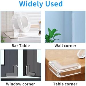 1.18 in x 16.4 FT,Clear Edge Corner Protector Baby Proofing with 6 Corners,Self Adhesive Protective Bumper Guards for Cabinet Door Desk Glass Table Bed Furniture,Kitchen Countertop - Image 6