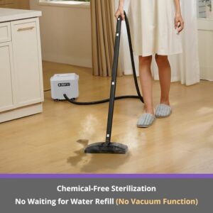 Steam Cleaner: 50s Fast Heat-up Steamer for Home Furniture Mattress Surface Bed Bathroom Tile Grout Hardwood Floor Cleaning White - Image 2