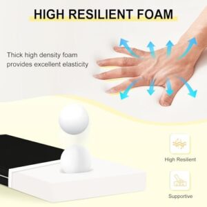 downluxe Outdoor Bench Cushion Waterproof, 48 x 18 Inch Patio Furniture Cushions with Adjustable Ties & Portable Handle, Porch Swing Cushions, Bench Cushions for Outdoor Furniture, Black - Image 3