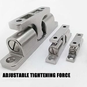 Solid Stainless Steel Cabinet Door Catch,glrovazas 2Pcs Cabinet Latch Roller Catch Furniture Cabinet Door Dual Ball Tension Latch Closet Ball Roller Catch Latch with Screw (43mm) - Image 4