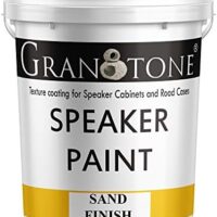 Granotone Sand Finish Speaker Paint Texture Coating for Speaker Cabinets, Road Cases, Metal & Furniture | Water-Based Formula | Versatile Textured Coating | 1 Gallon