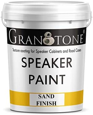 Granotone Sand Finish Speaker Paint Texture Coating for Speaker Cabinets, Road Cases, Metal & Furniture | Water-Based Formula | Versatile Textured Coating | 1 Gallon