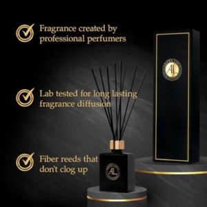 Reed Diffuser-Cashmere Vanilla Reed Diffusers for Home-5 oz.Oil Diffuser Sticks - Bathroom Diffuser Set-Scent Diffusers for Home- Oil Diffuser Reeds,-Scent Sticks in Oil-Office Smell Good Stuff - Image 3