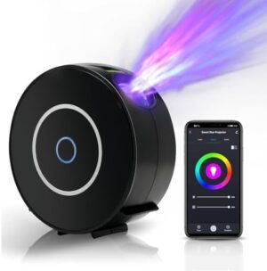 Star Projector, Galaxy Projector for Bedroom, Smart APP & Voice Control Galaxy lamp, Compatible with Alexa & Google Home, for Kids Adults Bedroom,Room Decor,Game Room,Party (Black Round) - Image 9