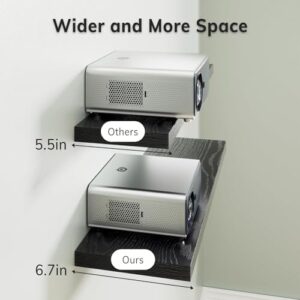 BAYKA Floating Shelves for Wall, Wall Mounted Rustic Wood Shelves for Bathroom, Bedroom, Living Room, Kitchen, Hanging Shelf for Books/Storage/Room Decor with 22lbs Capacity (Black, Set of 3, 15.7in) - Image 3