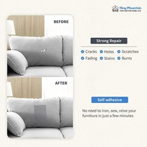 KING MOUNTAIN Canvas Repair Patch 9 x11 Inch 4 Pcs Self-Adhesive Waterproof Fabric Patch for Sofas, Tents, Furniture,Tote Bags, Car Seats (Khaki) - Image 4