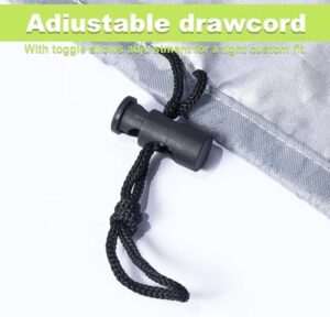 Stackable Patio Chair Cover, Outdoor Chair Cover Waterproof, Stacked Chairs Lawn Chair Covers Outdoor Stack Chairs for All Weather Protection (Grey, 25"L x 25"W x 47”H) - Image 4