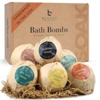 Bath Bomb Gift Set - USA Made with Natural & Organic Ingredients, Relaxing Gifts for Women & Men, Spa & Birthday Gifts for Women and Mom, Bath Bombs for Wife & Kids Gift Ideas