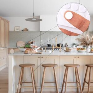 300pcs Small Felt Furniture Pads, Self-Adhesive EVA Foam Dot Circles, Round Felt Furniture Stickers for Desks Drawers Vases Photo Frames Cabinets Doors Candlesticks- White - Image 6