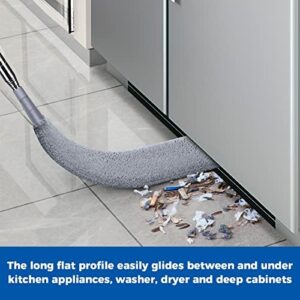 Retractable Gap Dust Cleaner Cleaning Tools with 2 Microfiber Dusting Cloths Long Handle 60inches Washable and Retractable Duster Brush for Cleaning Under Appliances Furniture Couch Fridge - Image 7