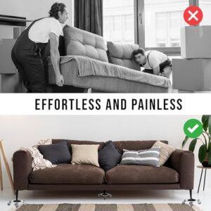 Heavy-Duty Furniture Moving Set with Lifter Tool - 6000lbs Capacity, 360° Rotating Wheels for Sofas, Refrigerators, and More - Image 6