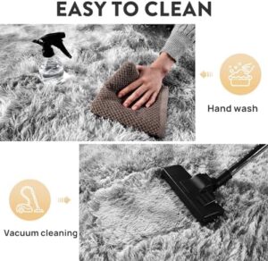 Ultra Soft Fluffy Rugs for Living Room, Anti-Skid Indoor Carpet Nursery Rugs for Kids Room Home Decor, Rectangular Fuzzy Rug 9x12 Feet - Image 6