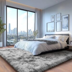 Ultra Soft Fluffy Rugs for Living Room, Anti-Skid Indoor Carpet Nursery Rugs for Kids Room Home Decor, Rectangular Fuzzy Rug 9x12 Feet - Image 3