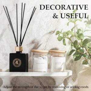 Reed Diffuser-Cashmere Vanilla Reed Diffusers for Home-5 oz.Oil Diffuser Sticks - Bathroom Diffuser Set-Scent Diffusers for Home- Oil Diffuser Reeds,-Scent Sticks in Oil-Office Smell Good Stuff - Image 6