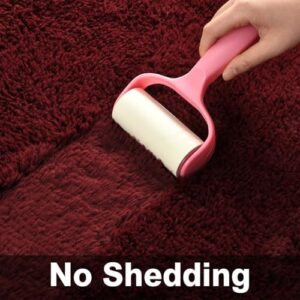 Large Shag Area Rugs 6 x 9, Plush Fuzzy Rugs for Living Room, Ultra Soft Fluffy Furry Rug for Bedroom, Indoor Carpet Nursery Rugs for Kids Room Home Decor, Burgundy - Image 5