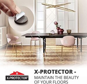 X-PROTECTOR 357 pcs Premium Huge Pack Felt Furniture Pads! Quantity of Furniture Sliders with Many Big Sizes – Your Ideal Floor Protectors. Protect Your Hardwood & Laminate Floor! - Image 6