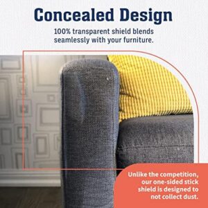 Stelucca Amazing Shields Sofa Protectors from Pets - 6-Pack of 17-Inch x 12-Inch Cat Anti Scratch Furniture Protectors w/Twist Pins - Strong, Clear, Couch Protector - Cat Deterrent Accessories - Image 5