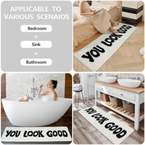 You Look Good Runner Rug Bathroom Rug Long Bath Mat Funny Bathroom Decor for Bathtub,Bedroom and Shower,20"x60" - Image 7