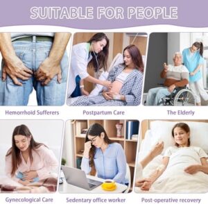 Sitz Bath, Sitz Bath for Postpartum Care, Sitz Bath for Hemorrhoids, Sitz Bath for Toilet Seat, Sits Bath Tub for Women Men Adults, Sitz Bath Soak Salts Basin, Hip Bath Bowl, Collapsible, Purple - Image 7