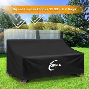 Kipiea Patio Sofa Cover, Heavy Duty Outdoor Couch Covers Waterproof Winter, 3-Seat Patio Furniture Cover Loveseat, Outdoor Sofa Covers with Anti UV and No Tears, No Fading (78"W x 42"D x 31"H) - Image 7