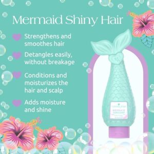 Glimmer Wish Mermaid Kids Conditioner, Paraben and Sulfate Free Conditioner for Strong and Smooth Hair, Kids Hair Care, Tropical Beach Scent, 12 Fl Oz - Image 3