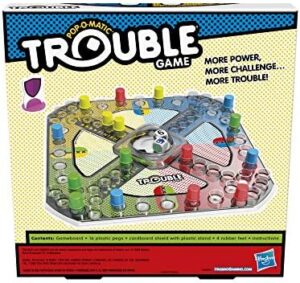 Hasbro Gaming Trouble Game with Bonus Shield & Power Die | Family Board Games | Easter Gifts for Kids | 2-4 Players | Ages 5+ (Amazon Exclusive) - Image 3