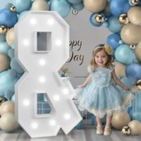 4FT Marquee Letters, Cool Light Marquee Light Up Letters &, Large Letters for Birthday Anniversary Party Decorations, Big Letters for Wedding Decor（DIY Kit）