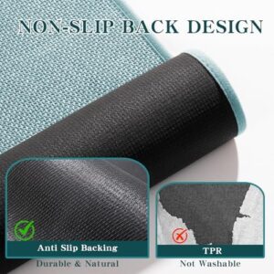 chakme Bathroom Rugs Mat 24x17, Ultra Thin Non Slip Bath Mat Small Quick Dry Absorbent Bath Mat for Bathroom Floor, (Light Blue, 24"x17") - Image 6