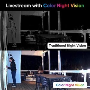 Wyze Cam OG Indoor/Outdoor 1080p Wi-Fi Smart Home Security Camera with Color Night Vision, Built-in Spotlight, Motion Detection, 2-Way Audio, Compatible with Alexa & Google Assistant, White - Image 3
