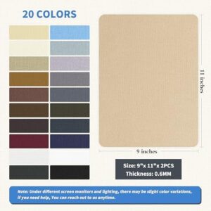 KING MOUNTAIN Canvas Repair Patch 9 x11 Inch 4 Pcs Self-Adhesive Waterproof Fabric Patch for Sofas, Tents, Furniture,Tote Bags, Car Seats (Khaki) - Image 2