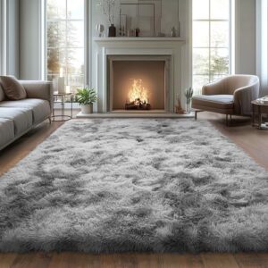 Ultra Soft Fluffy Rugs for Living Room, Anti-Skid Indoor Carpet Nursery Rugs for Kids Room Home Decor, Rectangular Fuzzy Rug 9x12 Feet - Image 2