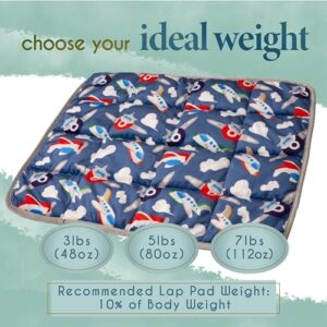 Florensi Weighted Lap Pad for Kids, 5 lbs - Weighted Blanket for Kids, Teenagers, Boys, Girls - Soft, Warm, Comfortable - Sensory Weighted Lap Blanket & Calm Down Corner Supplies - 20" x 23" - Image 5