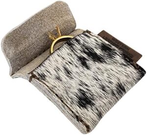 Wedding Ring Case Handmade from Full Grain Leather, Engagement Pouch, Bride & Groom Jewelry Storage, Marriage Travel, Ring Bearer, Proposal Ring Holder - Furry