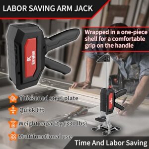 Labor Saving Arm Jack 2 Pack, Stainless Steel Furniture Lifts with Dual-Speed Descent, Hand Furniture Jack for Easy Cabinet & Flooring Installation - Image 2