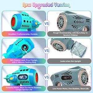 2 Bubble Gun with Bubble Liquid, Bubble Machine for Toddlers with 360-Degree Leak-Proof Design, Ergonomic Grip, Automatic Bubble Guns for Kids, Party Favors, Birthday Gift, Easter (2 Pack) - Image 2