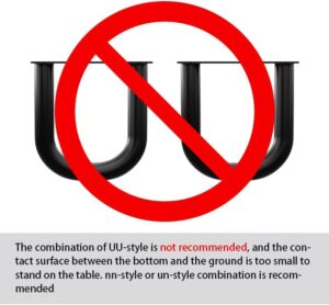 Orgerphy 18” Black U-Shape Metal Table Legs (2PCS)| Coffee Table Legs Heavy Duty Furniture Legs Bench Legs | Mid Century Modern Metal Legs for Coffee Table Furniture Bench Legs (18”H x 15”W) - Image 7