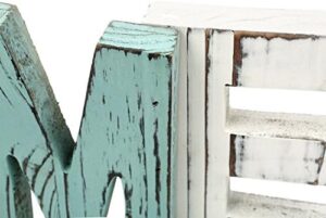 MyGift Rustic Multicolored Solid Wood HOME Cut Out Word Sign, Kitchen Framhouse Frestanding Decor, Mantel, Above Cabinet Decor - Image 7