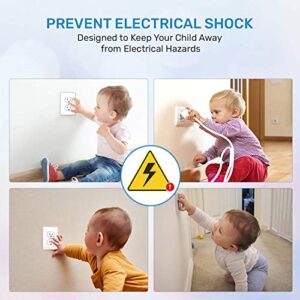 24 Pack Outlet Covers Baby Proofing, Provide Shock Prevention and Easy Installation, Safe and Secure Plastic Plug Covers for Power Sockets (24 Outlet Covers) - Image 5
