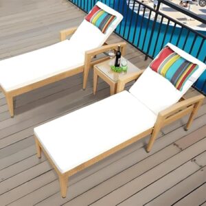 Enipate Outdoor Pillow for Chaise Lounge Chair Pack of 2 Water Resistant Headrest Lumbar Pillows with Adjustable Elastic Strap Removable Machine Washable for Pool Patio Beach Chair Garden Furniture - Image 6