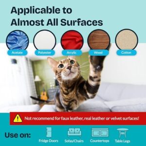 Reli. Cat Scratch Furniture Protector (14 Pack w/Pins) XL | Cat Couch Protector from Claws | Clear Plastic Anti Scratch Furniture Shield for Sofa - Image 5