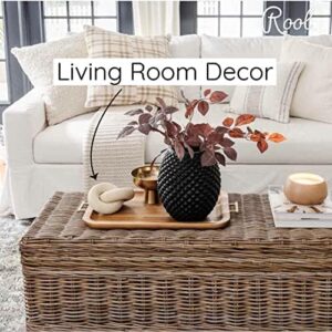 Rool Coffee Table Decor Book Shelf Decor Accents Home Decor Console Table Decorative Items Living Room Wood Knot Decor Chain Link Decorations Beige - Image 4