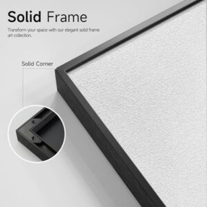 Cuspin Modern Abstract 3D Textured Wall Art, 3-Piece Neutral Artwork, Geometric Brown White Textured Sandstone Painting Prints, 16x24 Inch, Living Room, Bedroom, Home Office Decor - Image 6