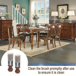 Salve Bruch for Furniture, Soft Household Leather Brush for Leather-Wood Sofa Repair, Wood Furniture Brush Fix and Protect for Home -Salve Not Include(2pcs) - Image 3