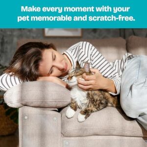 Reli. Cat Scratch Furniture Protector (14 Pack w/Pins) XL | Cat Couch Protector from Claws | Clear Plastic Anti Scratch Furniture Shield for Sofa - Image 7