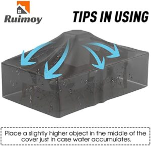 Patio Furniture Covers, Outdoor Furniture Cover Waterproof, General Purpose, Outside Table and Chair Covers, Heavy Duty 600D (108 Inch L x 82 Inch W x 27.9 Inch H) - Image 5